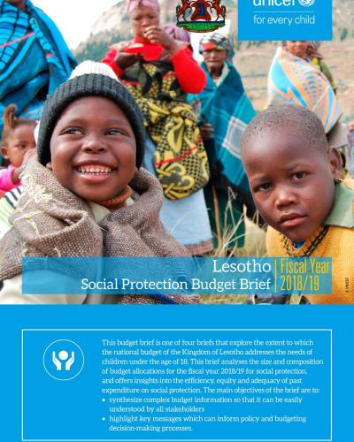 Lesotho Social Protection Budget Brief 2018-19